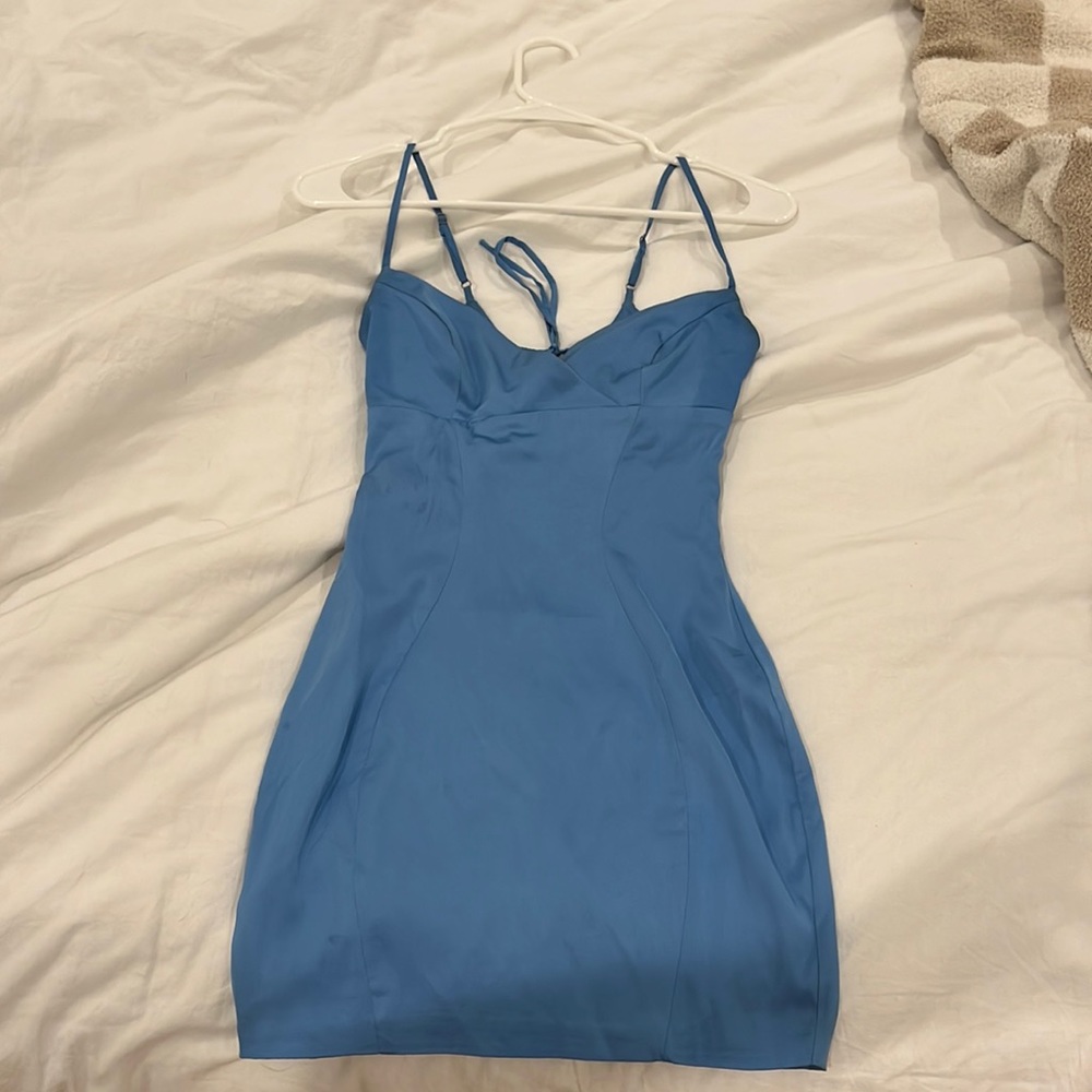 Oh Polly blue mini dress UK 4 US 0